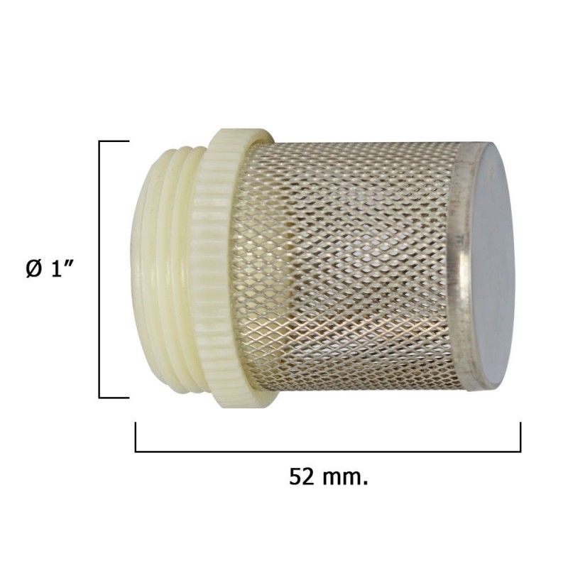 Filtro inoxidável para válvula de retenção de 1"