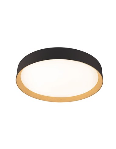 Plafón de techo LED Lea Negro 72W 3610Lm 3000ºK