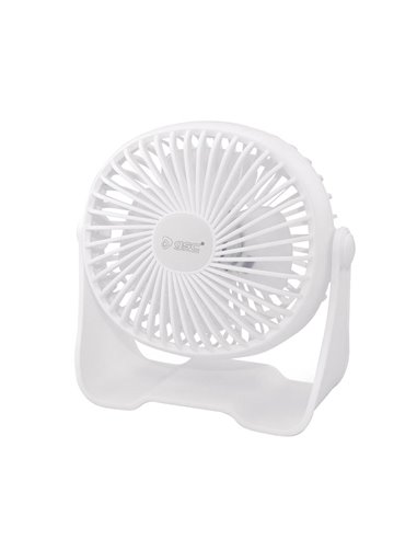 Mini ventilador sobremesa USB 3W Blanco