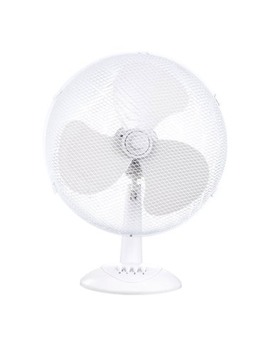 Ventilador sobremesa 34cm 40W Blanco