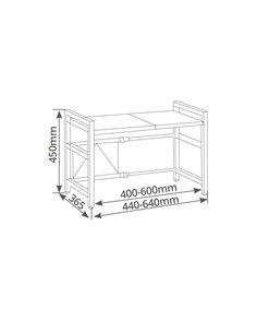 Organizer in plastica Sistema Nº6 7,5x23x5 cm.