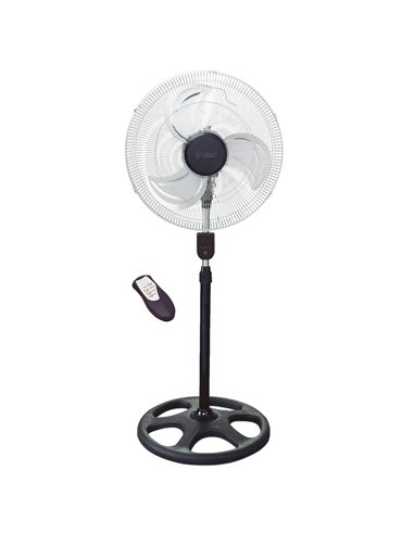 Ventilador metálico de pie con mando 50cm 70W