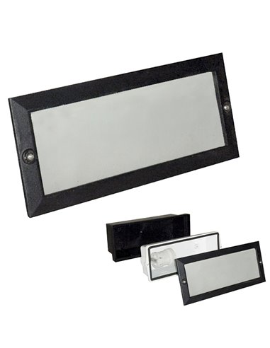 Black Rectangular Recessed Ceiling Lamp