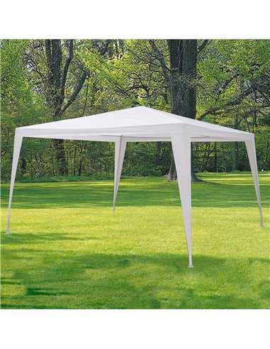 Pergola Desmontable Blanca, 3x3 metros