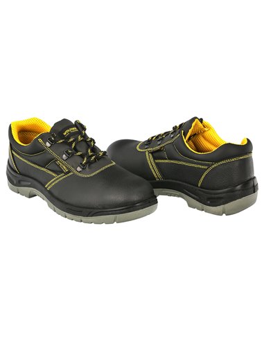 Safety Shoes S3 Black Leather Wolfpack Nº 45 Workwear, Safety footwear, Work Boots. (Pair)