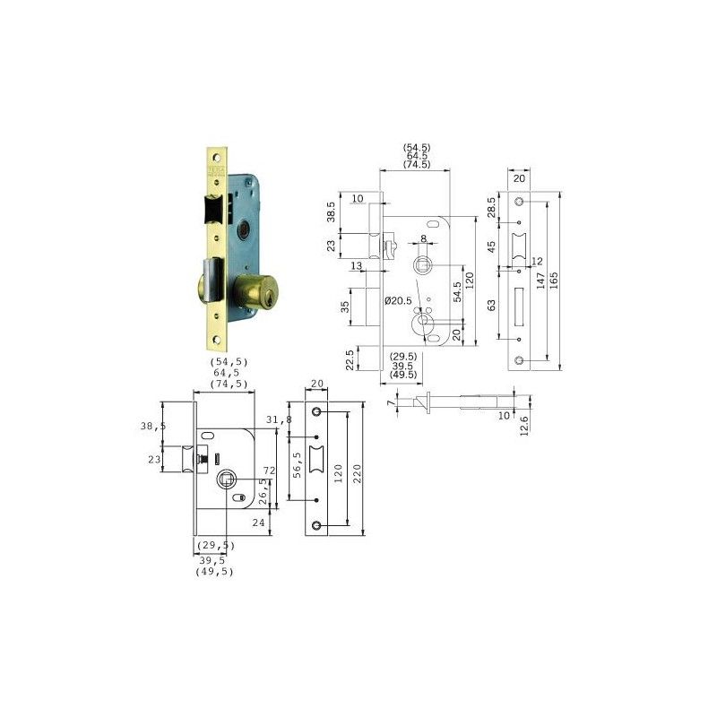 Cerradura Tesa 2005-HL/30