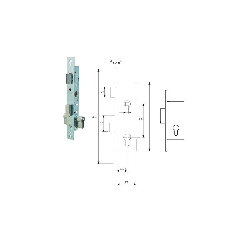 Cerradura Tesa 2201-hz/15