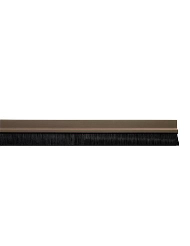 Brown Pvc Door Weatherstrip With Brush 1meter