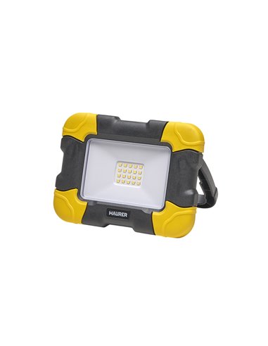 Foco Led Plano Recargable  10 Watt. 800 Lumenes Luz blanca 4000ºK Protección IP44. Portatil