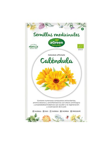 Sobre semillas calendula "medicinal" eco 857002bolsh agreen