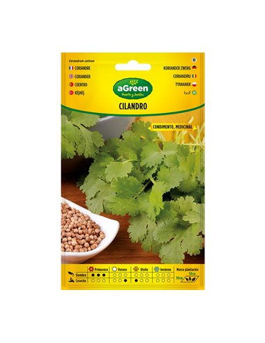 Sachê com sementes de coentro Coriandrum Sativum 301015BOLSH Agreen