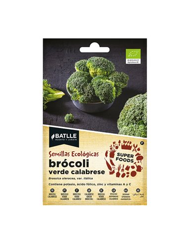 Sobre semillas brocoli calabrese "super foods" eco 680003bols batlle