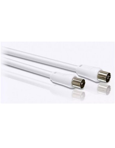 Cable de antena tv coaxial tipo pal 1,5m swv2516w/10 philips