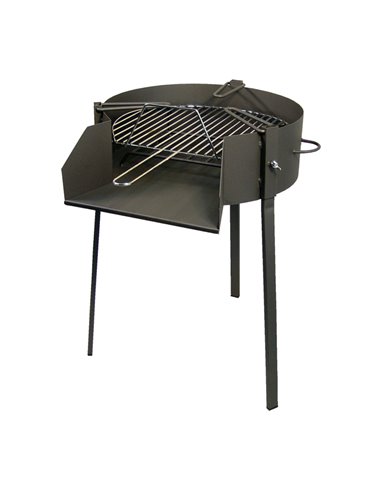 Barbacoa redonda c/soporte para paella ø60cm imex el zorro