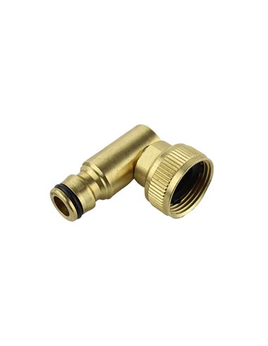 Adaptador grifo rosca hembra 3/4" codo laton aqua control