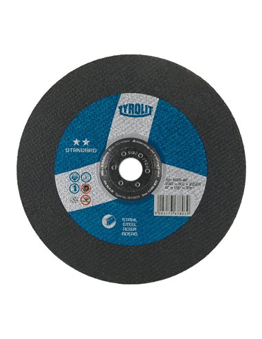 Disco de corte bombeado 230x3x22,23mm A30-S-BF Tyrolit