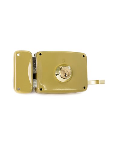 Fechadura de sobreposição LINCE com cilindro 5125A entrada 80mm mão esquerda 95125AHE08I
