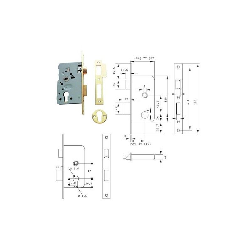 Tesa Lock 2010-p-hn/60 Borda Redonda