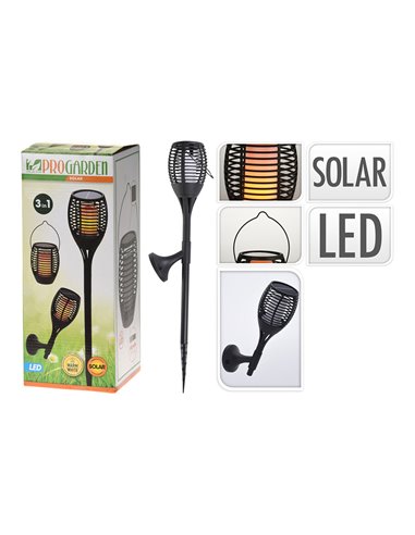 Efeito de fogo da tocha solar LED multiposição