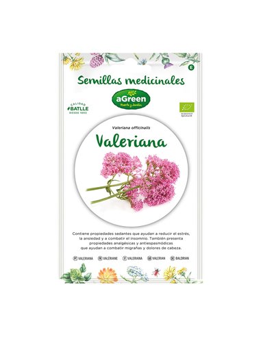 Sobre semillas valeriana "medicinal" eco 857014bolsh agreen