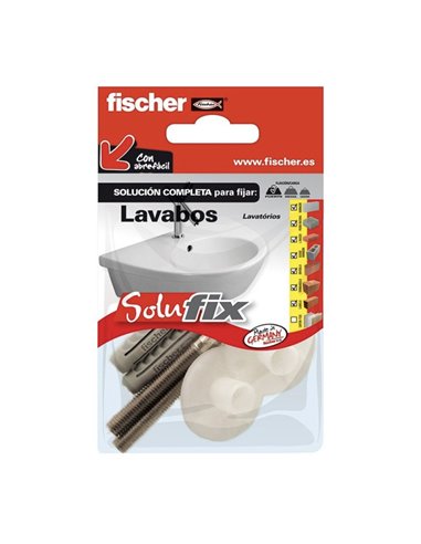 Kit fijación lavabos 502695 solufix fischer