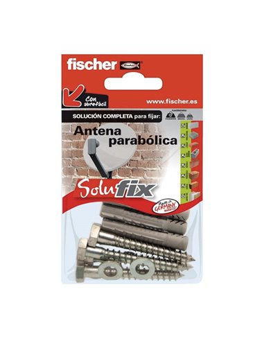 Kit fijación antena parabolica 502683 solufix fischer