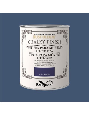 Rust-oleum chalky finish muebles azul intenso 0,750l 5397551 bruguer