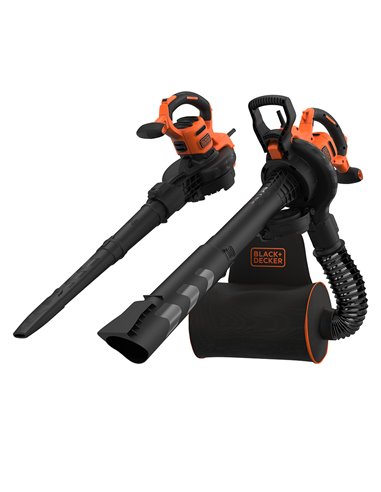 Aspirador/soprador e triturador de mochila BLACK+DECKER 3000W