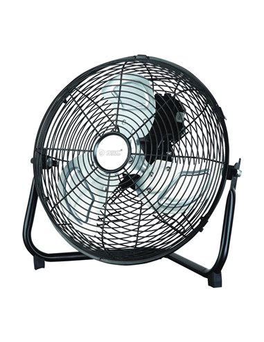 Ventilador metálico de suelo 40cm 70W Negro