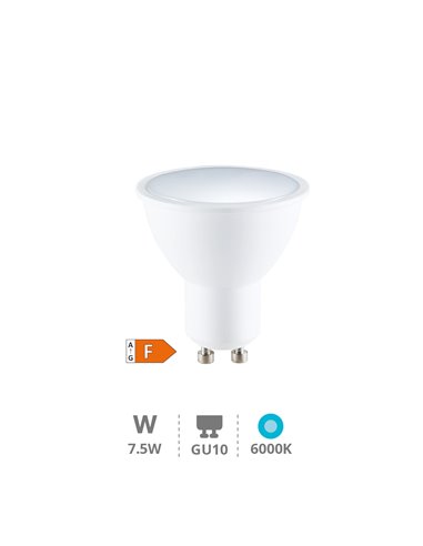 Lâmpada LED dicróica 7,5W GU10 6000K