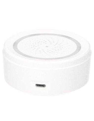 Alarma con sirena y control de temperatura y humedad vía wifi