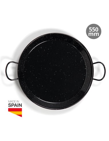 Panela de paella em aço esmaltado Ø550mm 14-16 porções