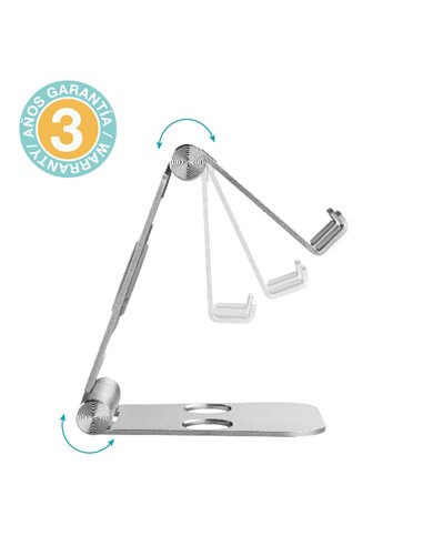 Soporte móvil/tablet multiángulo plegable máximo 10"
