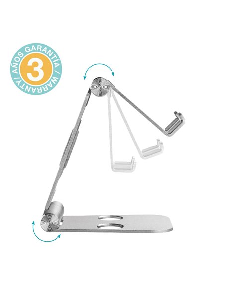 Soporte móvil/tablet multiángulo plegable máximo 10"