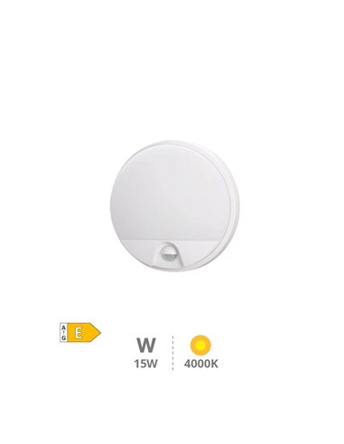 Aplique LED redondo Doko com sensor de movimento 15W 4200K Branco