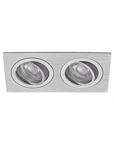 FOCO RECTANGULAR IP20 INOX