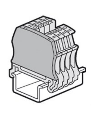 Tapa terminal para Borna Viking 3 con tornillos - seccionable/de función paso 6/5