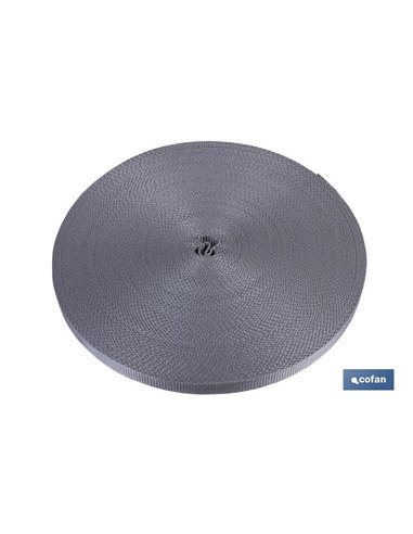 Rollo Cinta Persiana  14mm X 50 M. Gris