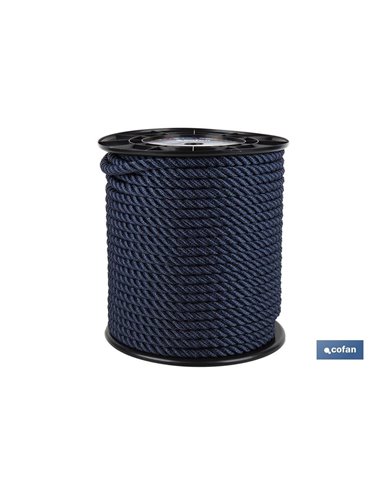 Carretel de Linha de Amarração 8 mm 200 M Azul Marinho