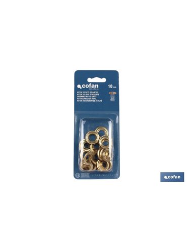 Kit De 12 Sets De Ojetes 10 Mm