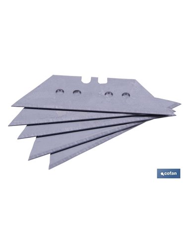 Pack 5 Cuchillas Trapezoidales 60mm