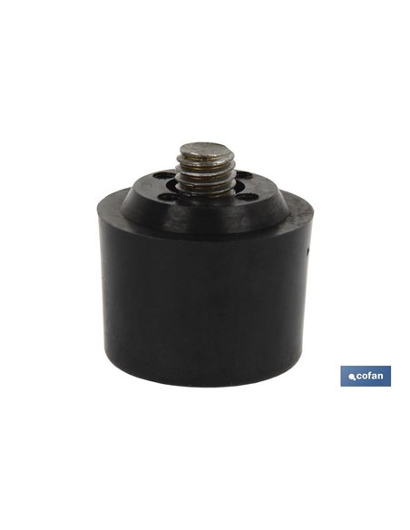 Cabezal Martillo De Pu Negro Ø35 Mm