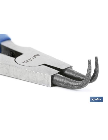 Alicates Circlip Exterior Curvo M-175 Mm