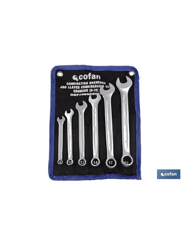 Set 17 Pcs Llaves Combinadas De 6 A 22
