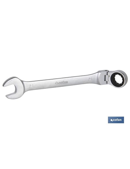 Llave Combinada Articulada 180º De Carraca 16mm