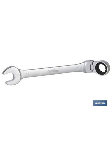 Llave Combinada Articulada 180º De Carraca 19mm