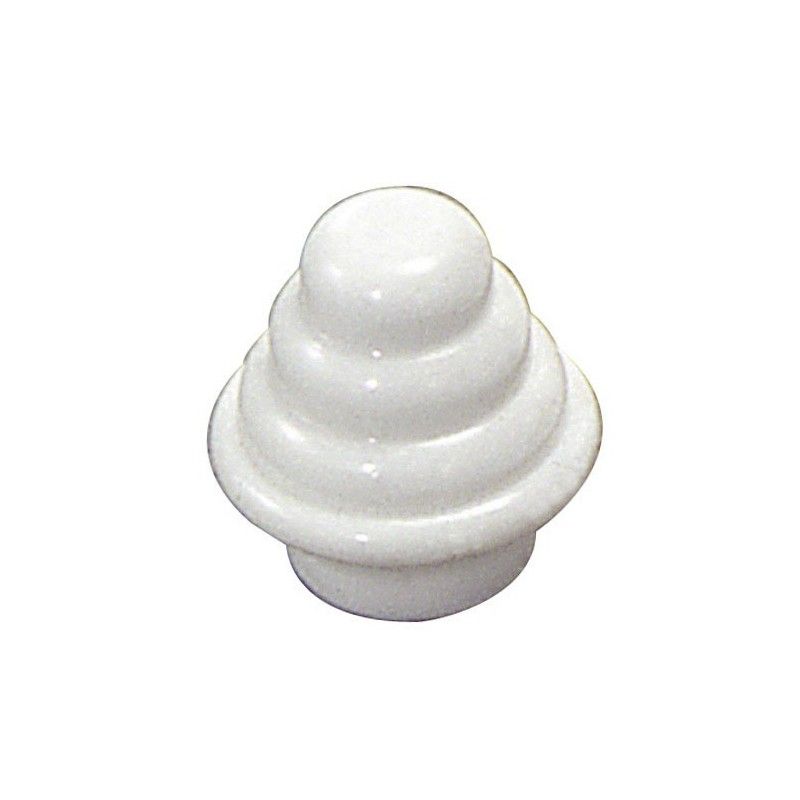 Tubo Terminal Barra Exterior 12 mm.Ø Branco