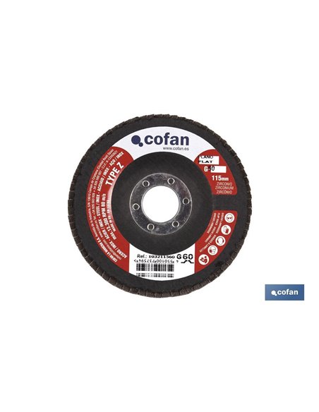 Disco Basic Laminado Plano 115 Mm. G-60 Zirconio