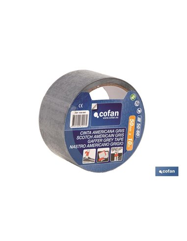 Cinta Americana Gris 180 Micras 50 Mm X 10 M