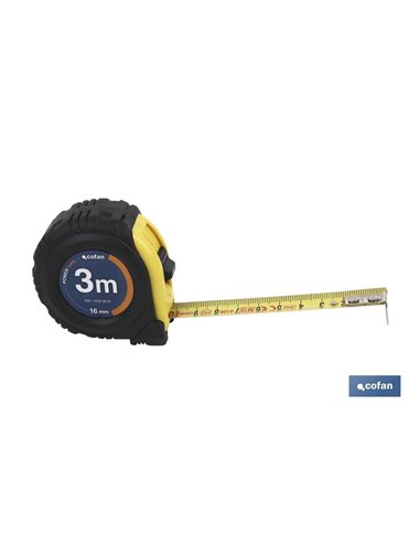 Flexómetro Protec. Goma 25mm X 5mts